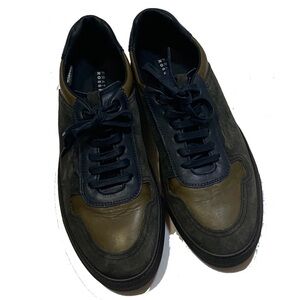 10 / fratelli rossetti leather and suede sneakers
